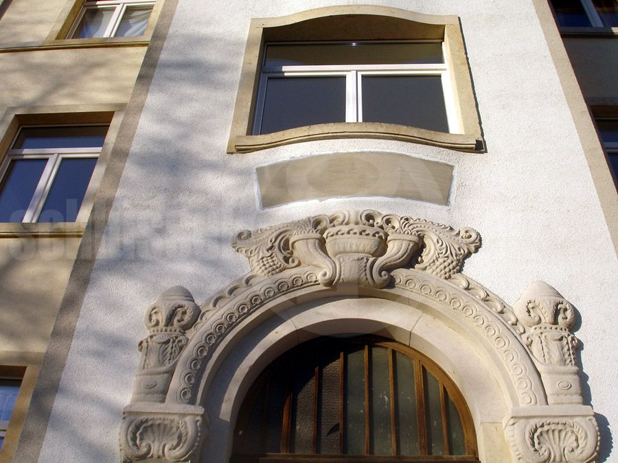 Historische Detailansicht am Haus!