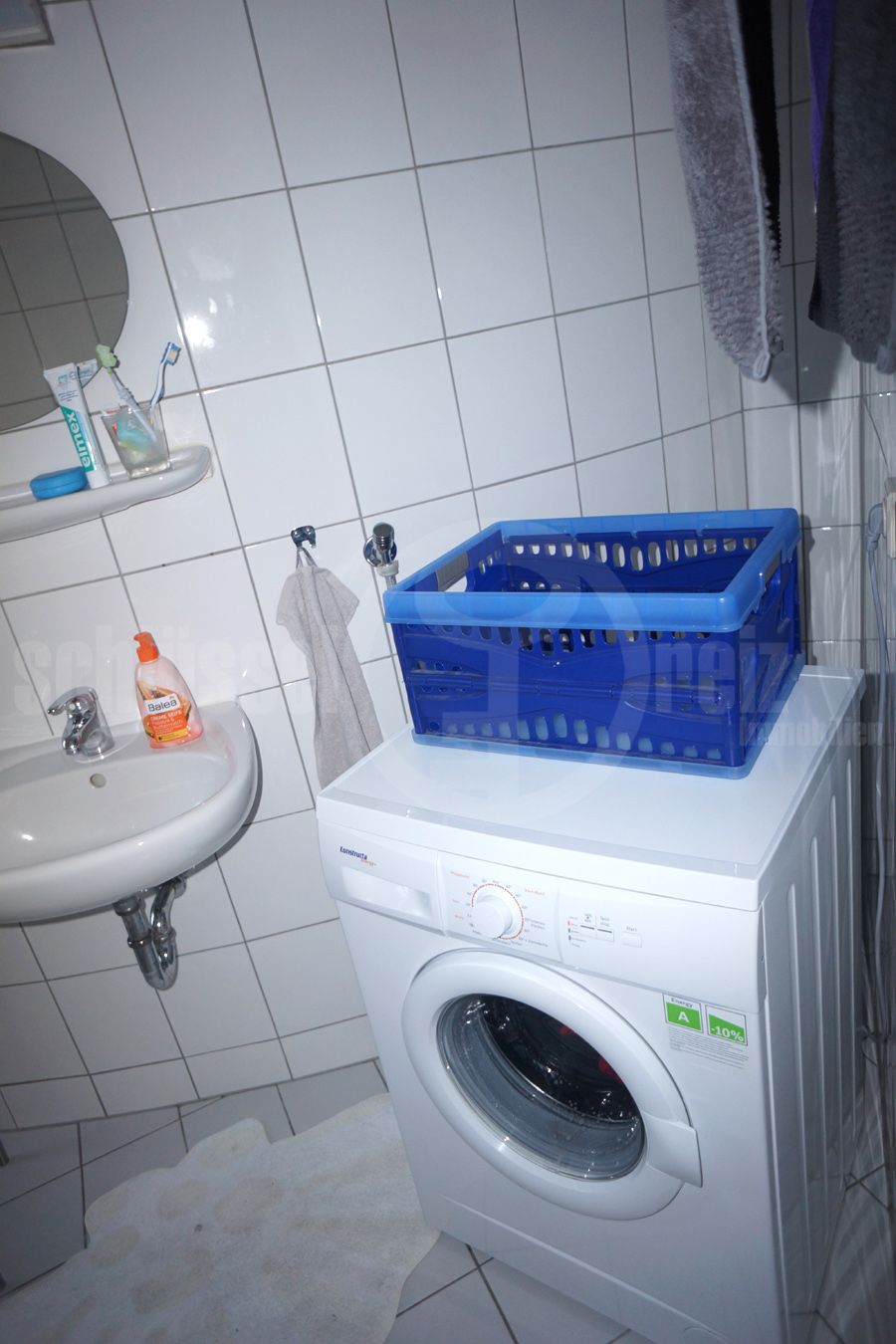 Waschmaschinenanschluss im Badezimmer