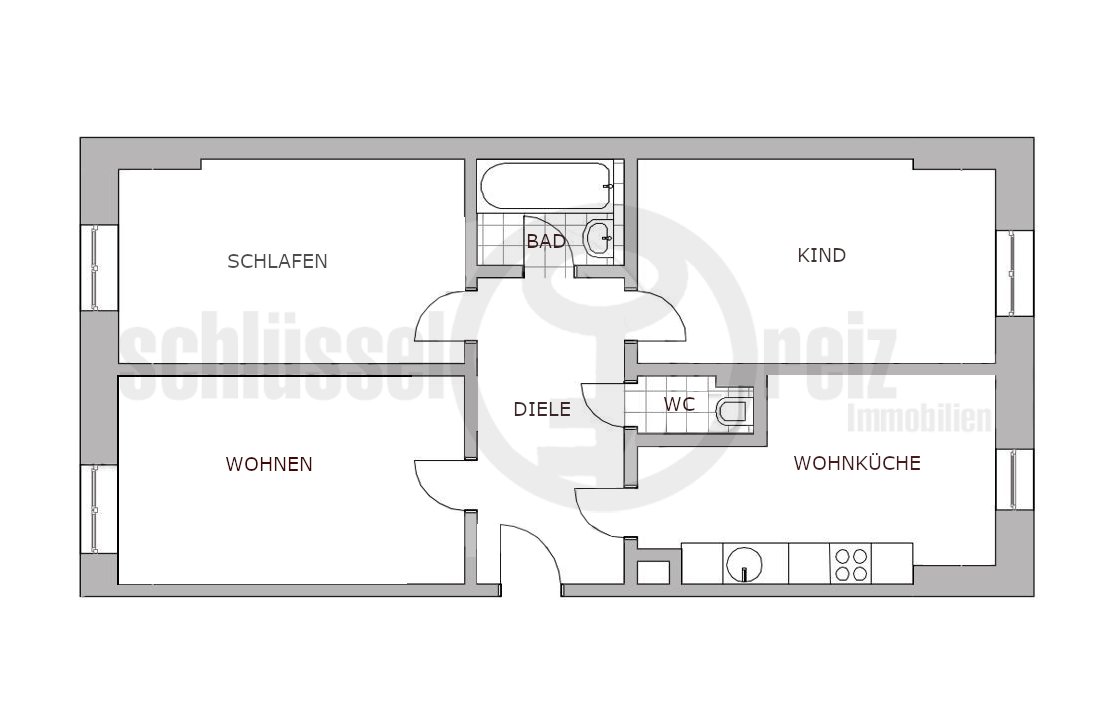 Grundriss - nicht maßstabsgerecht! Grundriss - nicht maßstabsgerecht!
