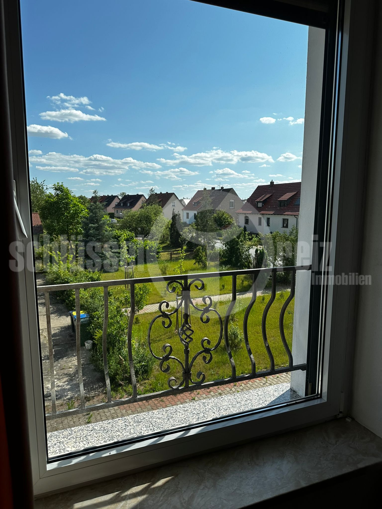 Fernblick Schlafzimmer OG