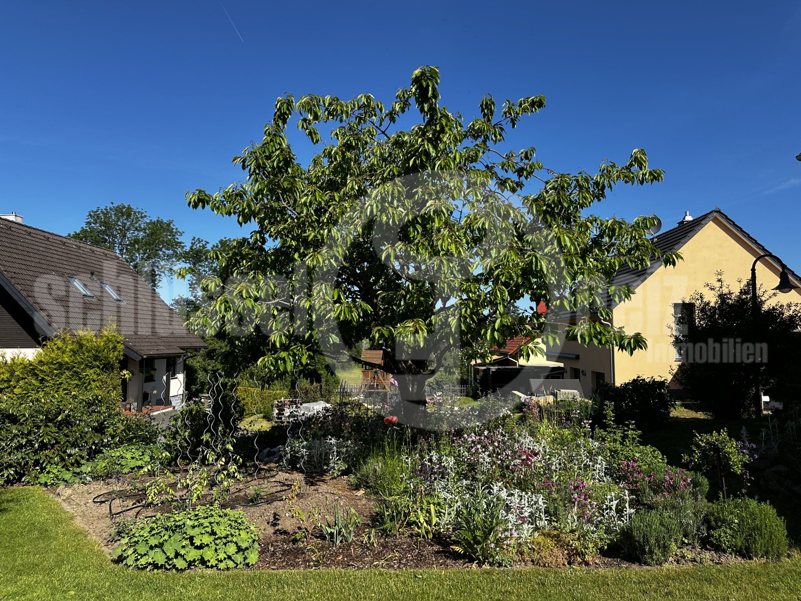 Grünes Refugium mit Baumbestand und privater Gartengestaltung Grünes Refugium mit Baumbestand und privater Gartengestaltung