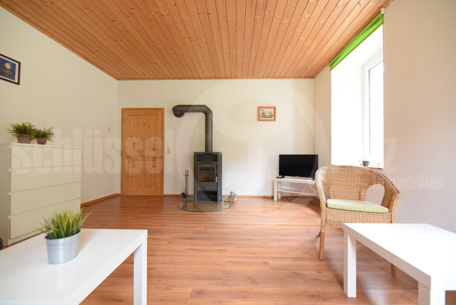 Wohnzimmer mit Kamin - Ferienwohnung 4 Wohnzimmer mit Kamin - Ferienwohnung 4