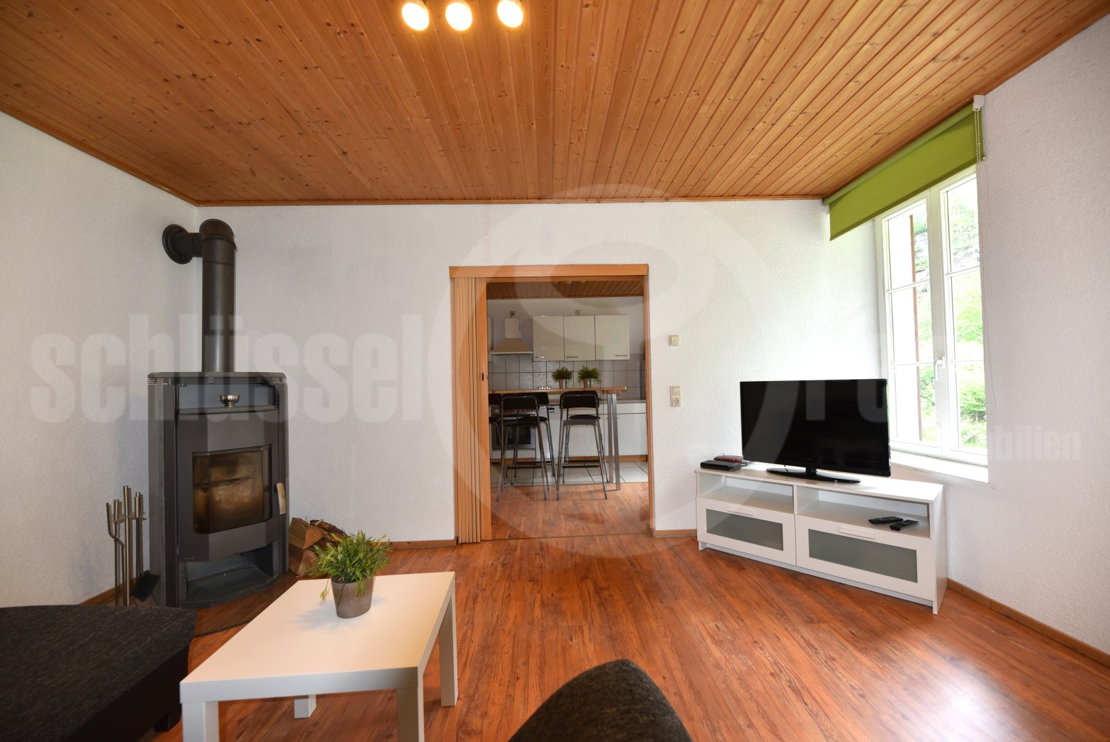 Wohnzimmer mit Kamin - Ferienwohnung 3 Wohnzimmer mit Kamin - Ferienwohnung 3